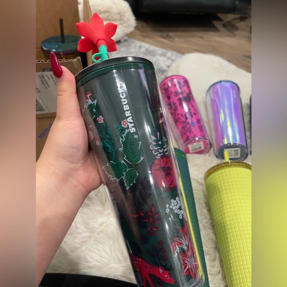 NWT Starbucks Poinsettia Tumbler